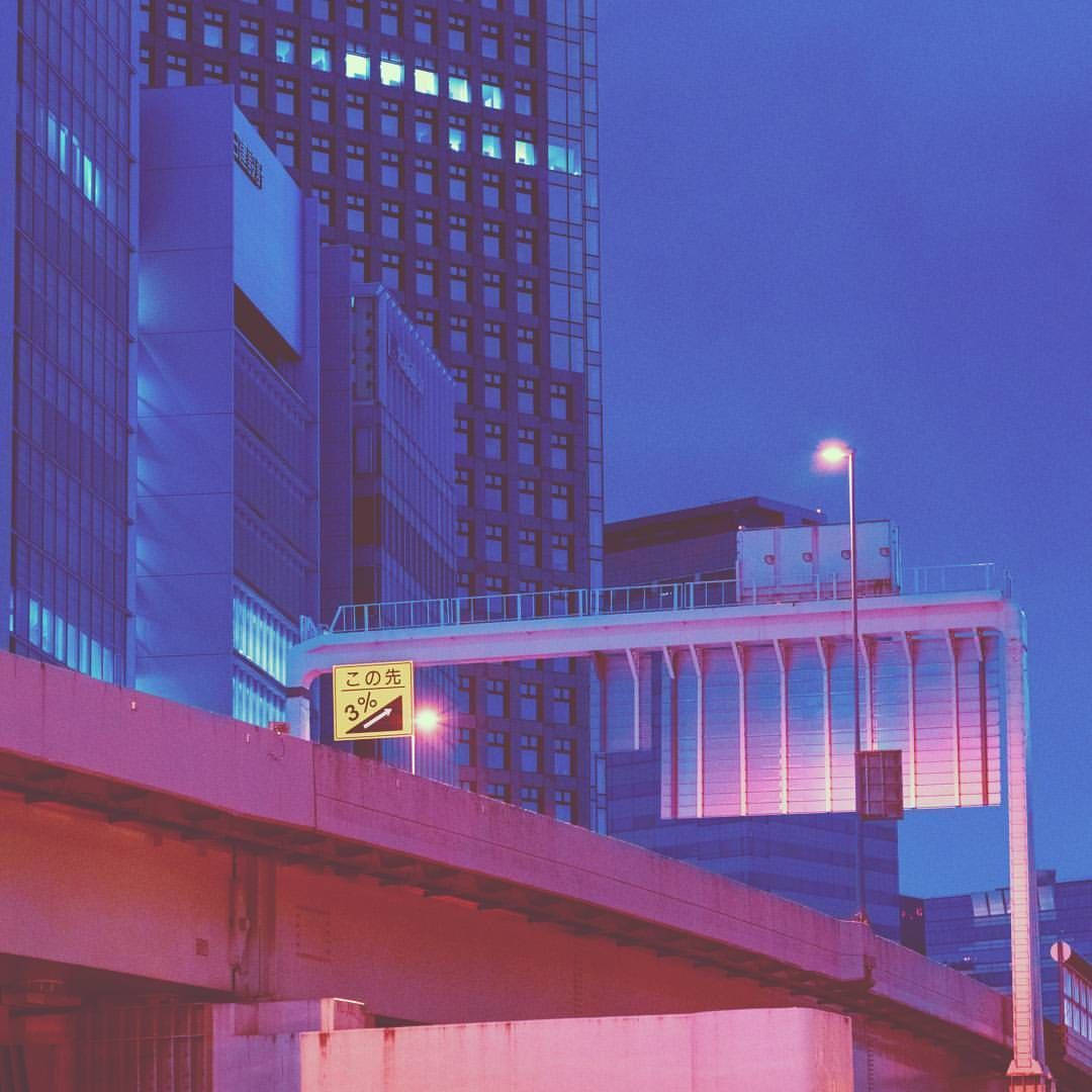 都市夜景復古動漫美學 壁紙