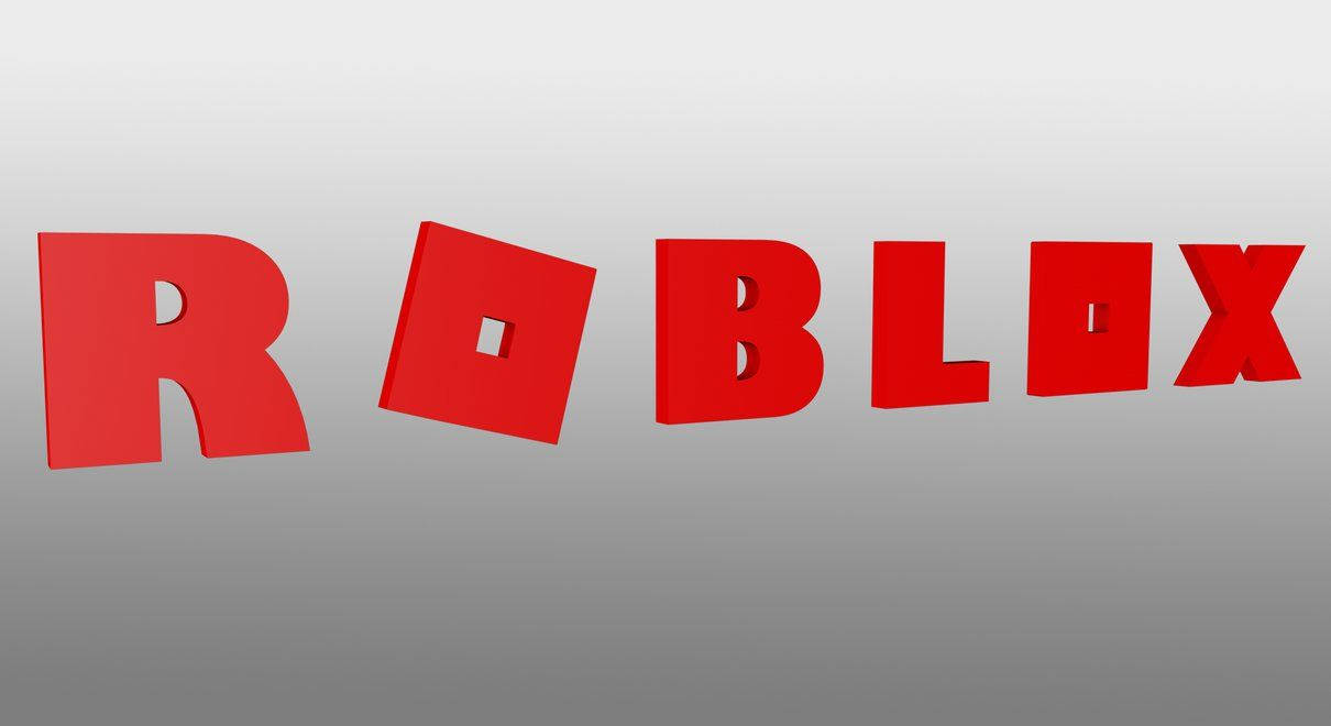 Roblox遊戲標誌設計的創意優雅3D桌布