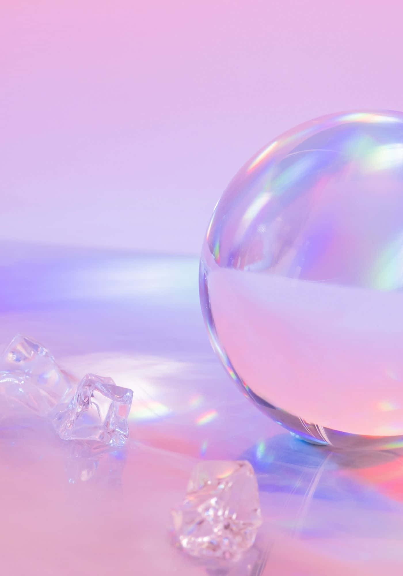 酷炫3D彩虹气泡背景 壁紙