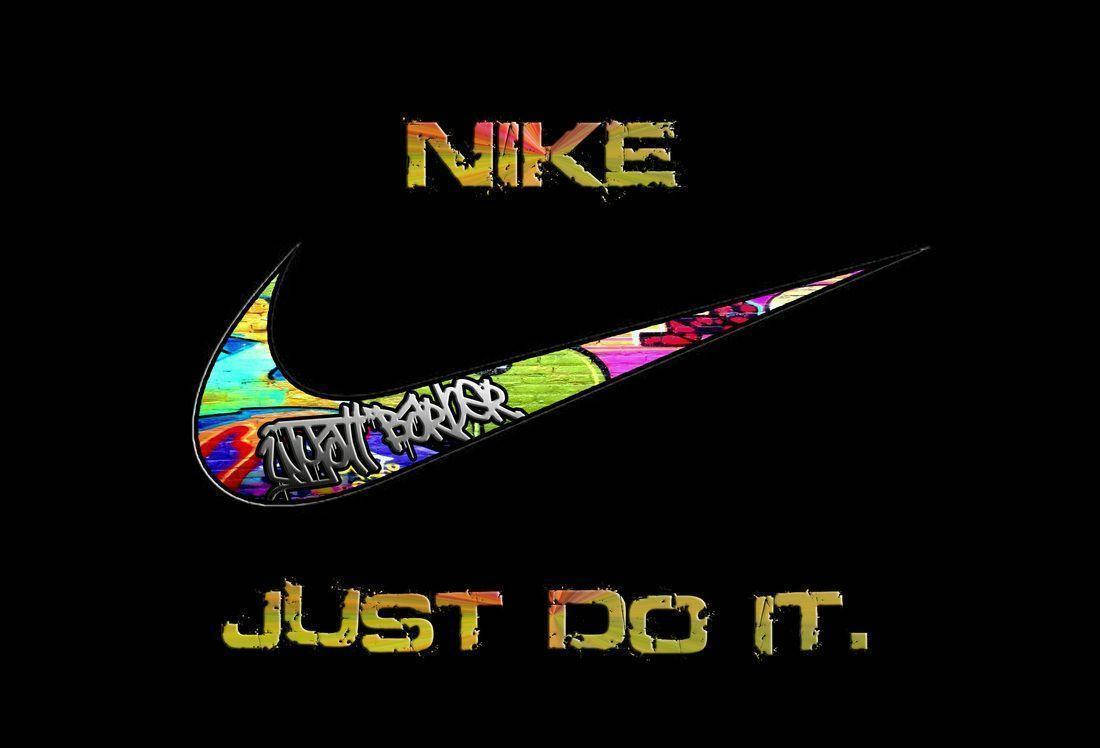 酷炫Nike涂鸦标志 壁紙