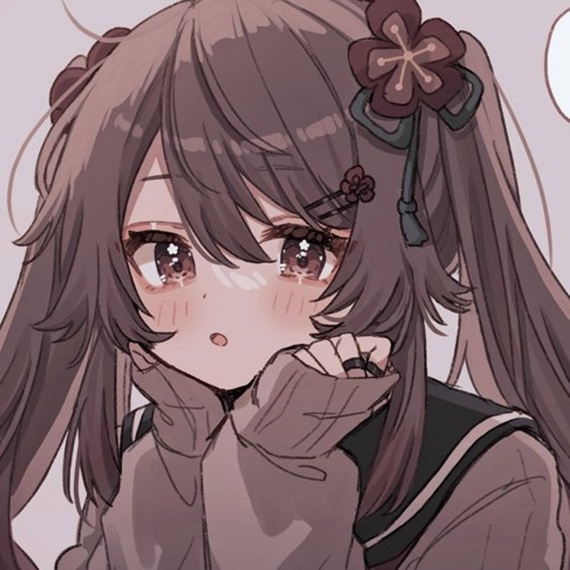 酷炫动漫女孩头像 胡桃 — 原神 壁紙