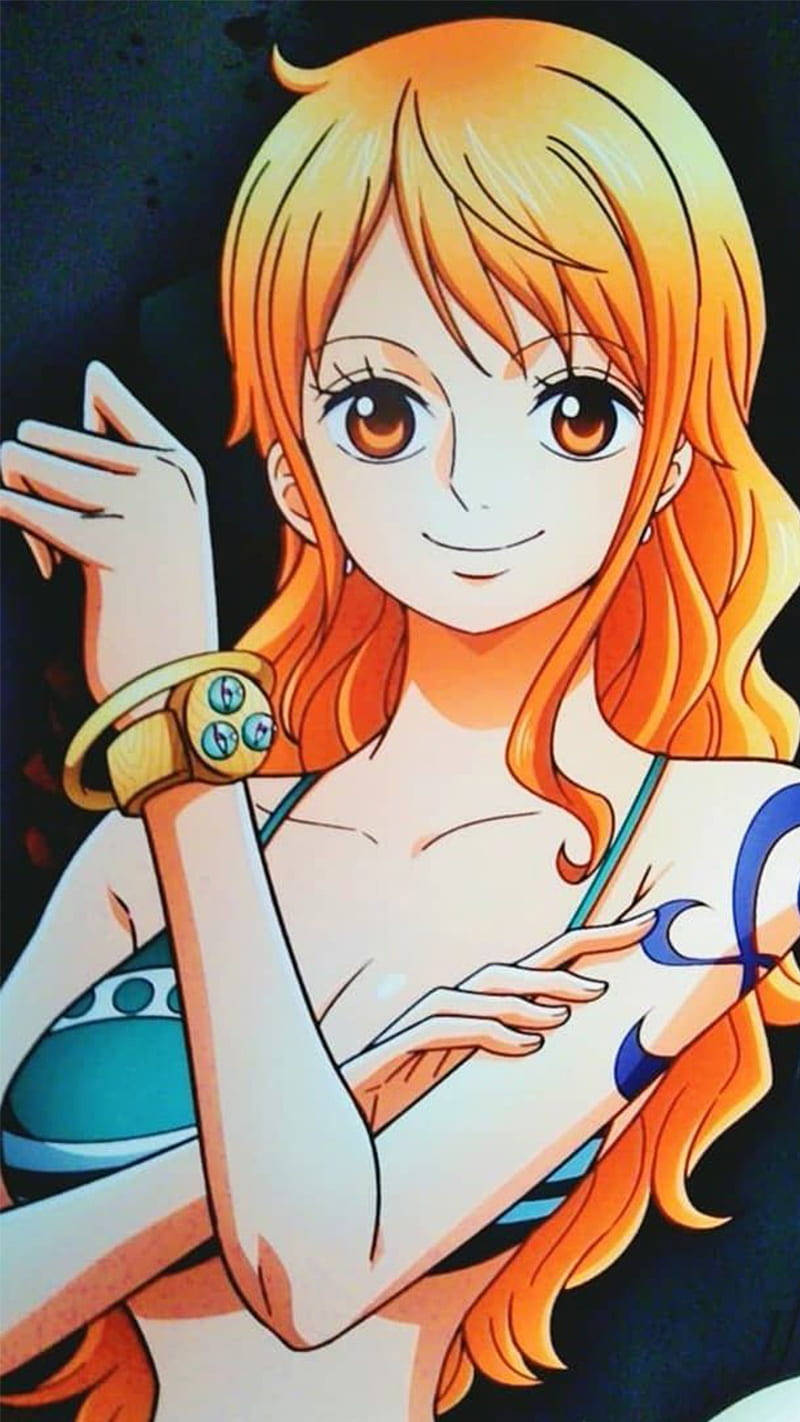 酷炫动漫女孩头像娜美 壁紙
