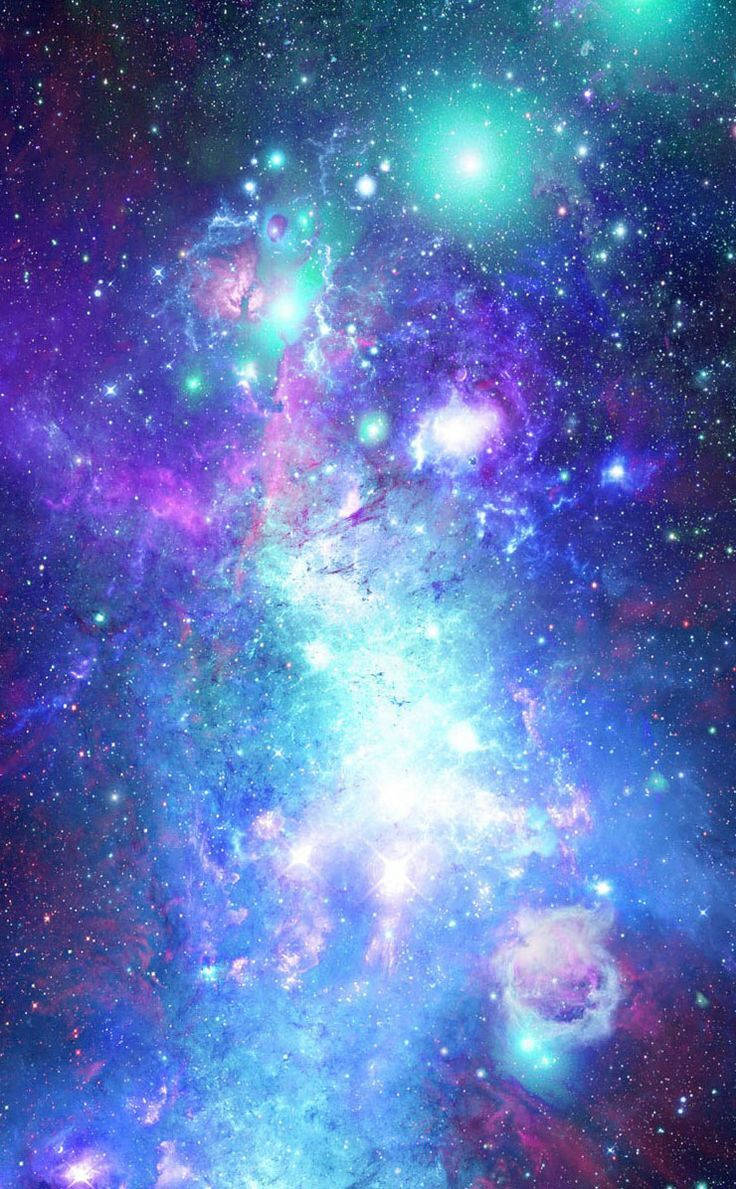 酷炫手机发光星系 壁紙