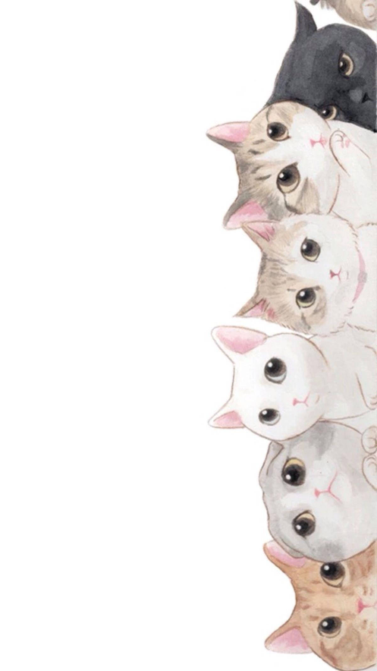酷炫绘可爱猫咪 壁紙