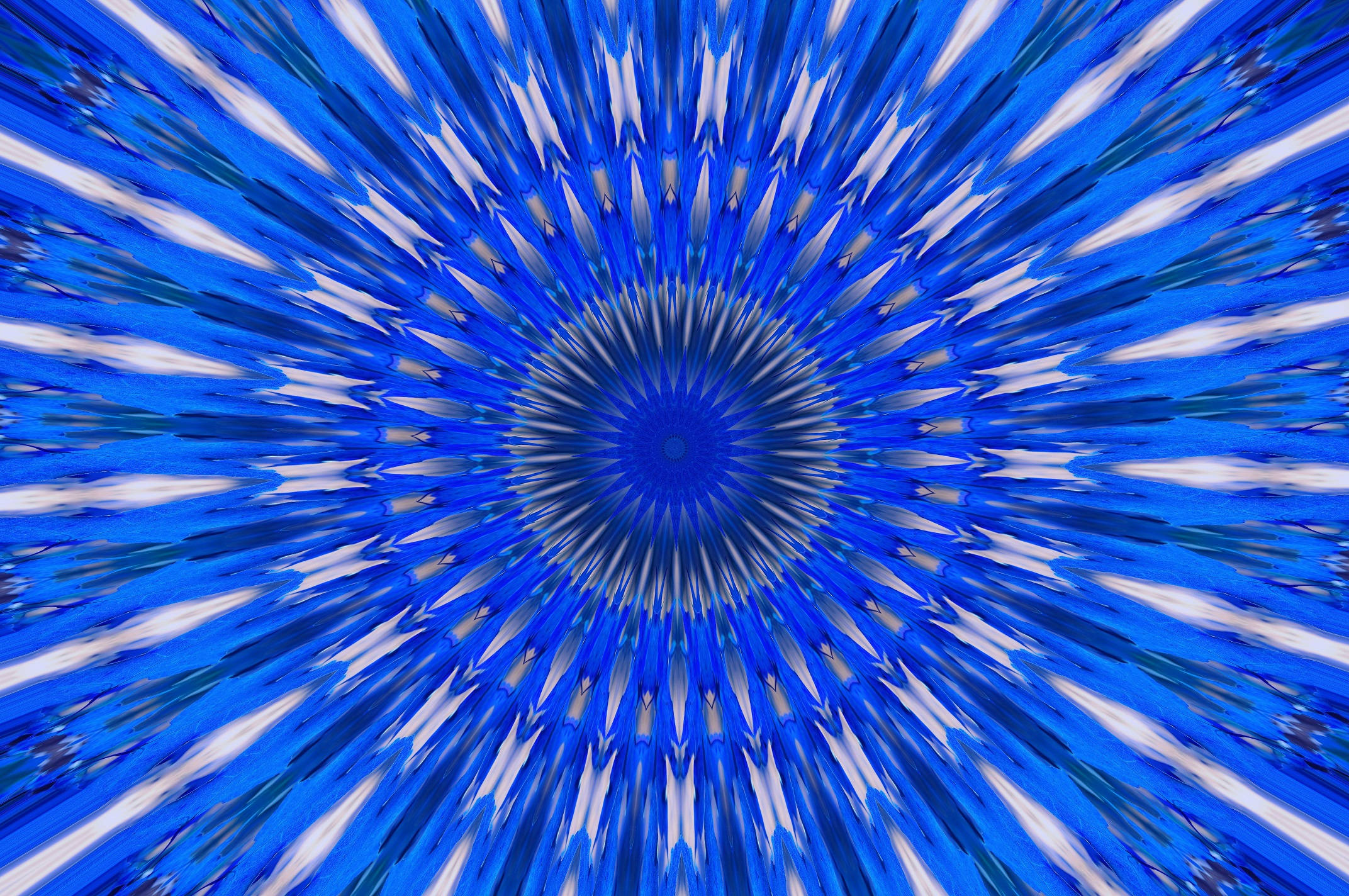 酷藍萬花筒 壁紙