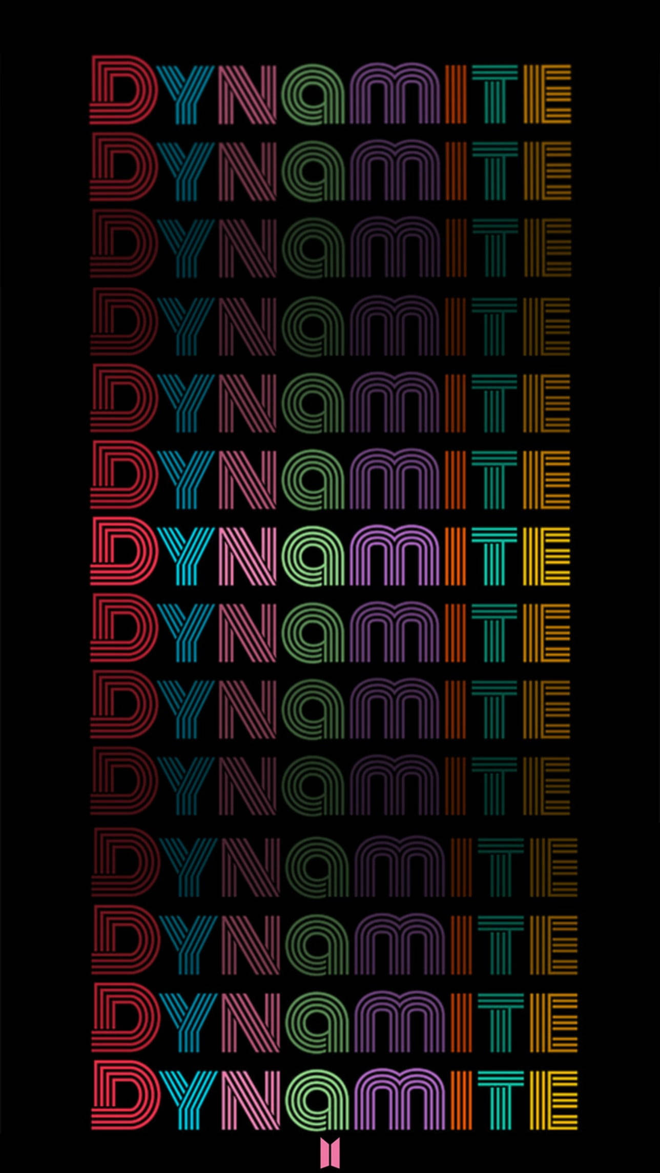 酷黑BTS Dynamite手机壁纸 壁紙