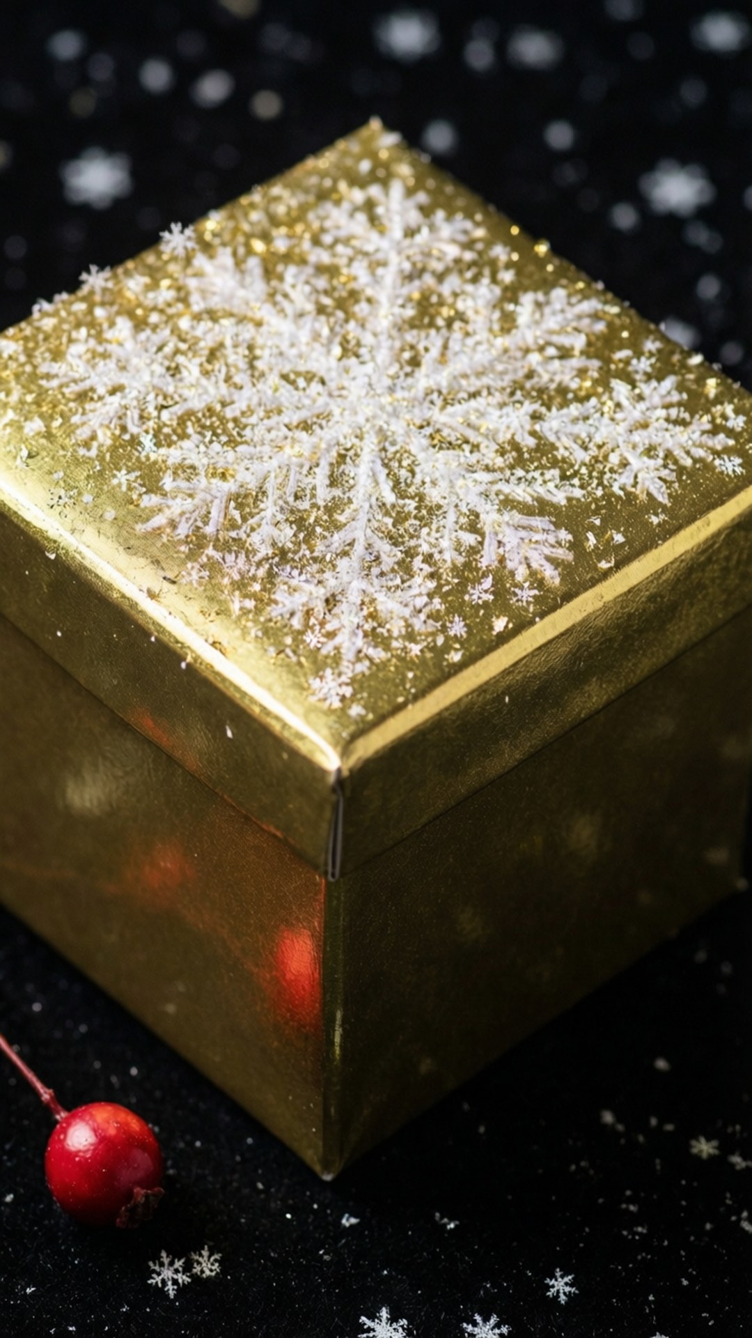 金色金属质感礼物 壁紙
