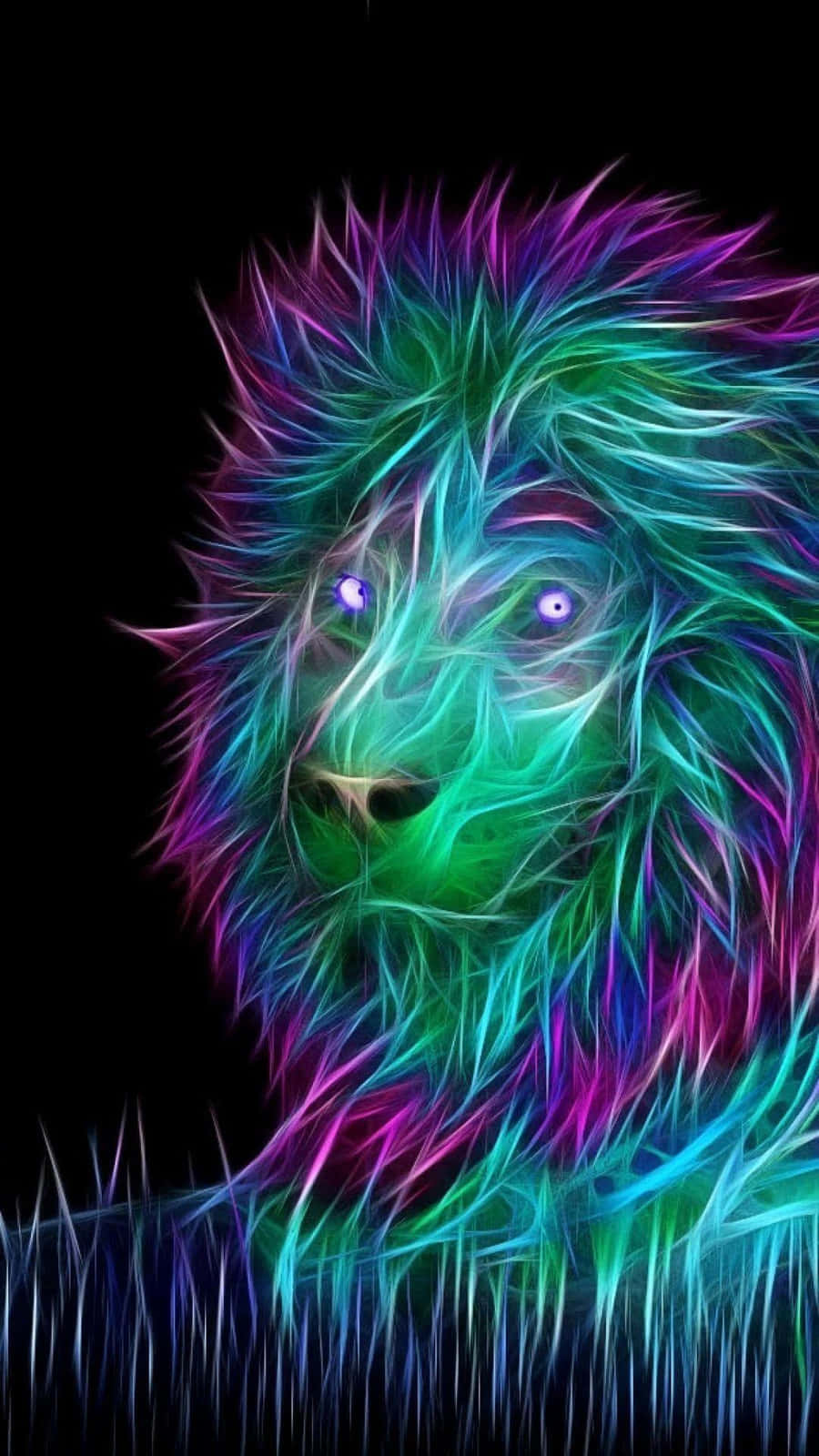 銀河獅子背景 壁紙