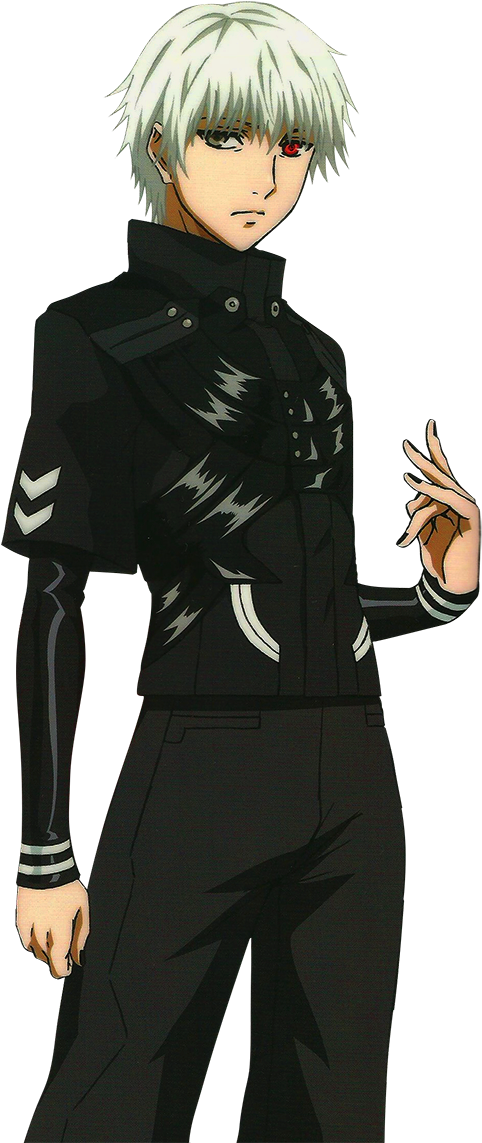 銀髮動漫角色黑色制服 壁紙
