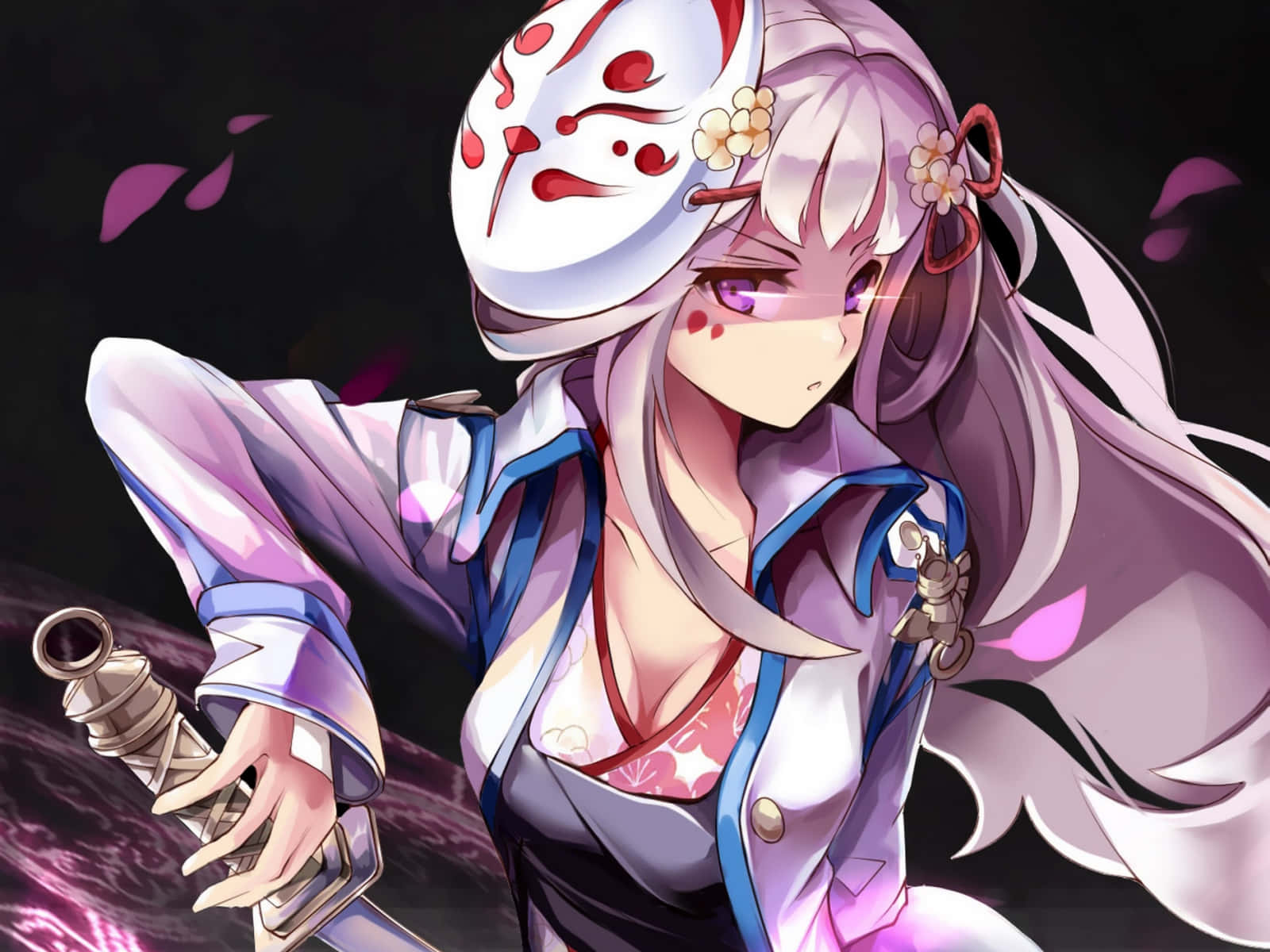 長髮少女與劍 壁紙