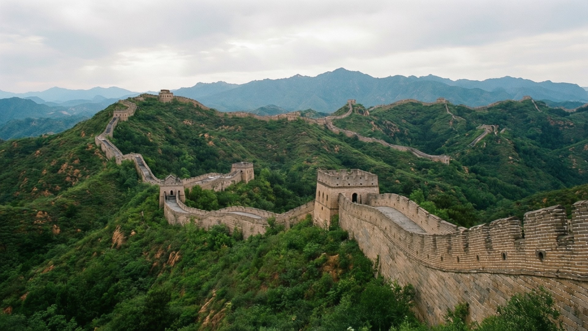 长城全景 壁紙
