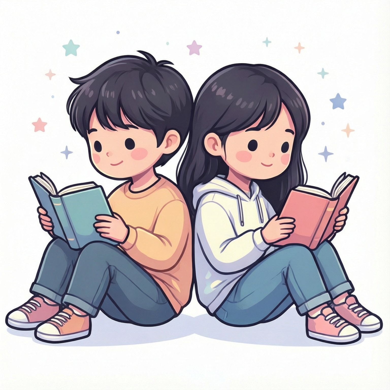 阅读伙伴剪贴图 壁紙