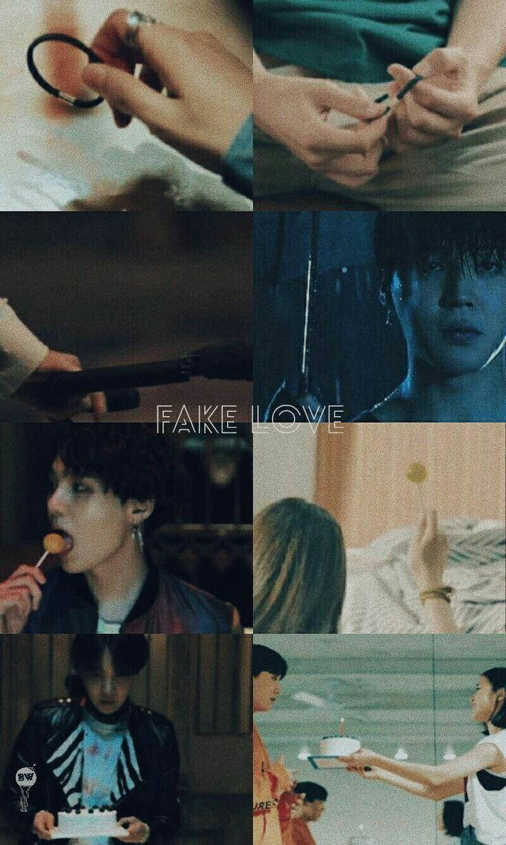 防弹少年团《Fake Love》拼贴 壁紙