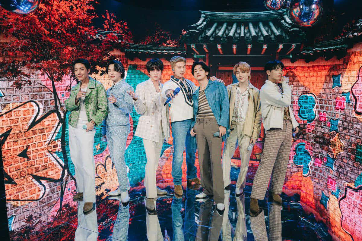 防弹少年团《詹姆斯·柯登深夜秀》照片 壁紙
