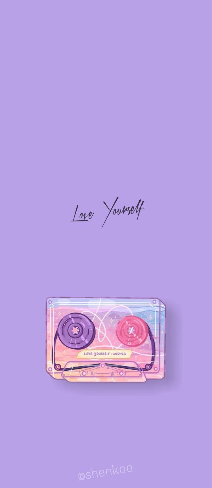 防弹少年团美学Love Yourself卡带 壁紙