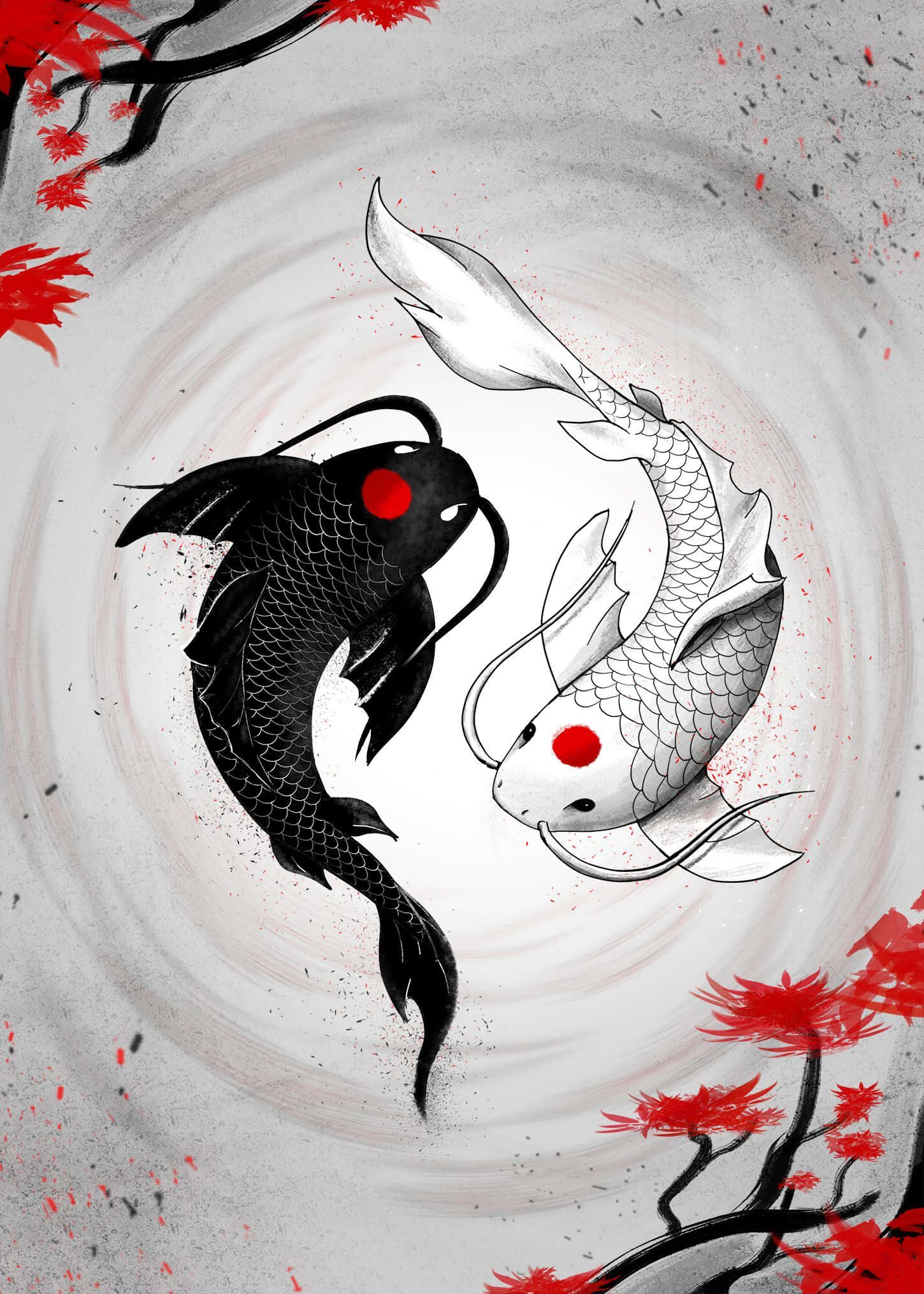 阴阳鱼和谐图 壁紙
