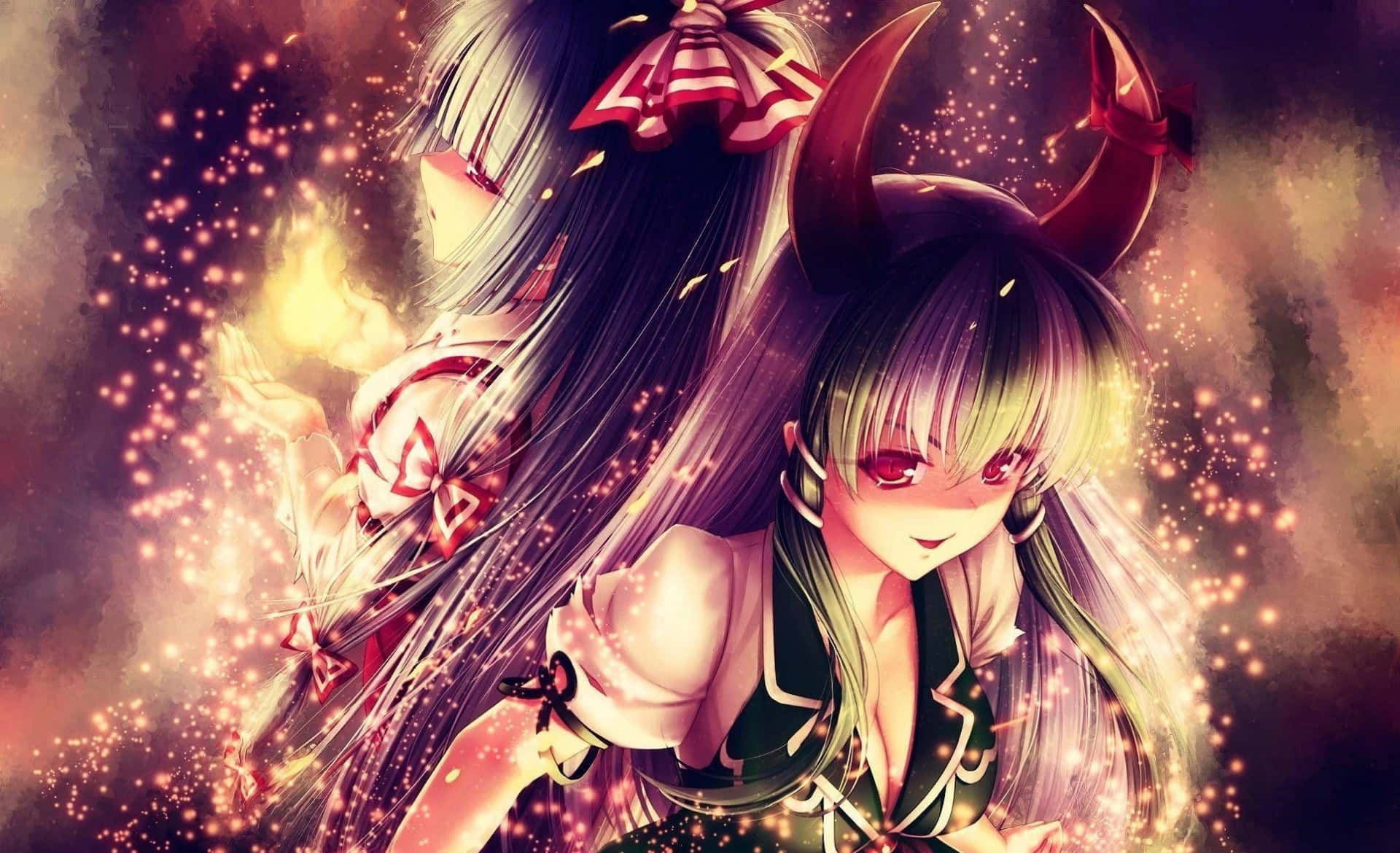 陰影中蟄伏的駭人動畫惡魔 壁紙