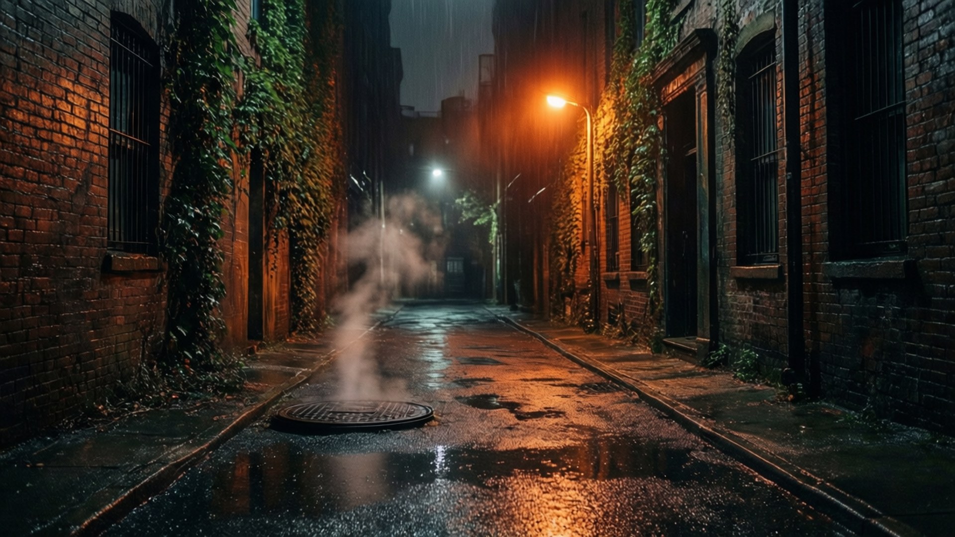 雨巷暗影 壁紙