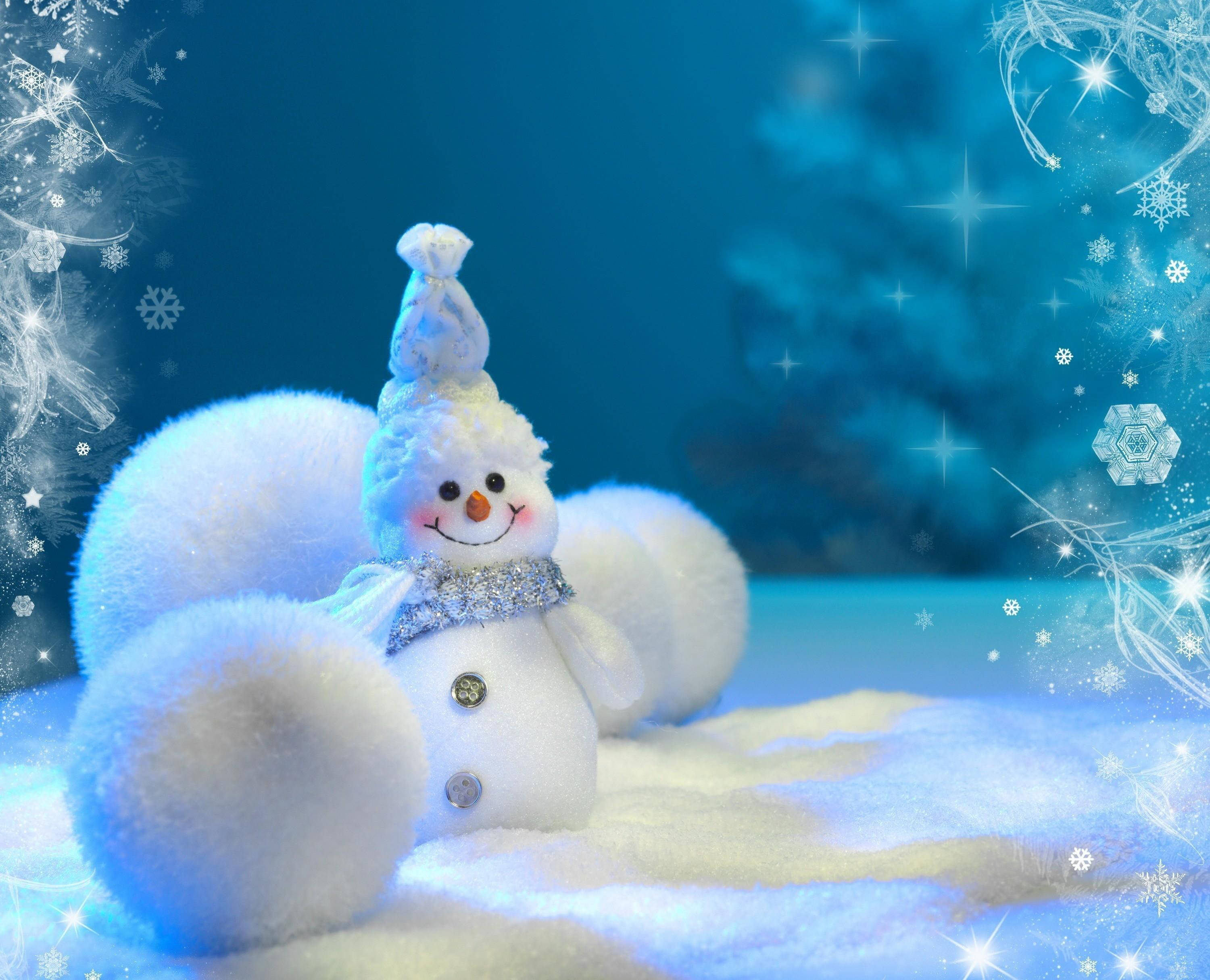 雪人雪球 壁紙