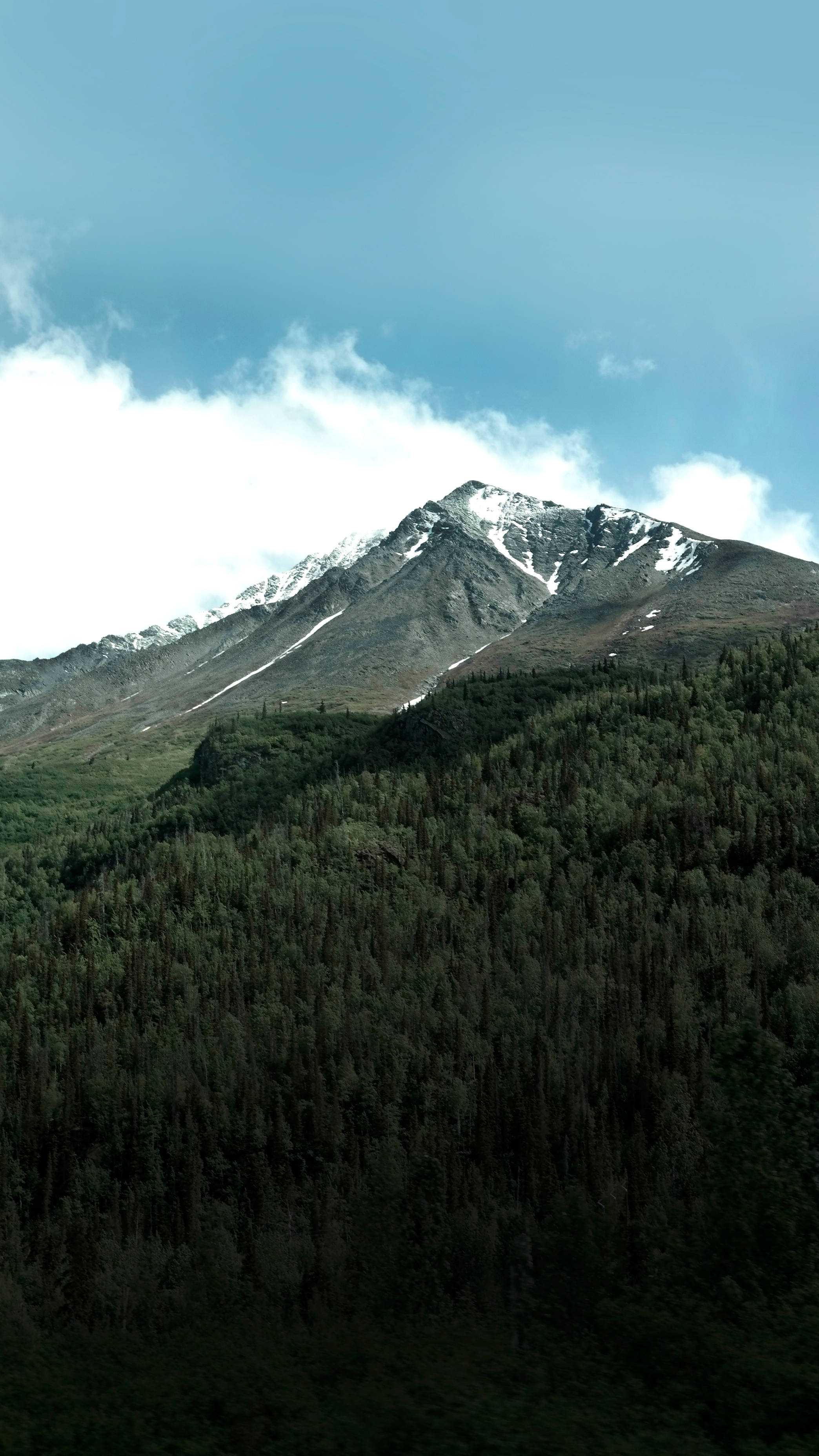 雪暗山景iPhone壁纸 壁紙