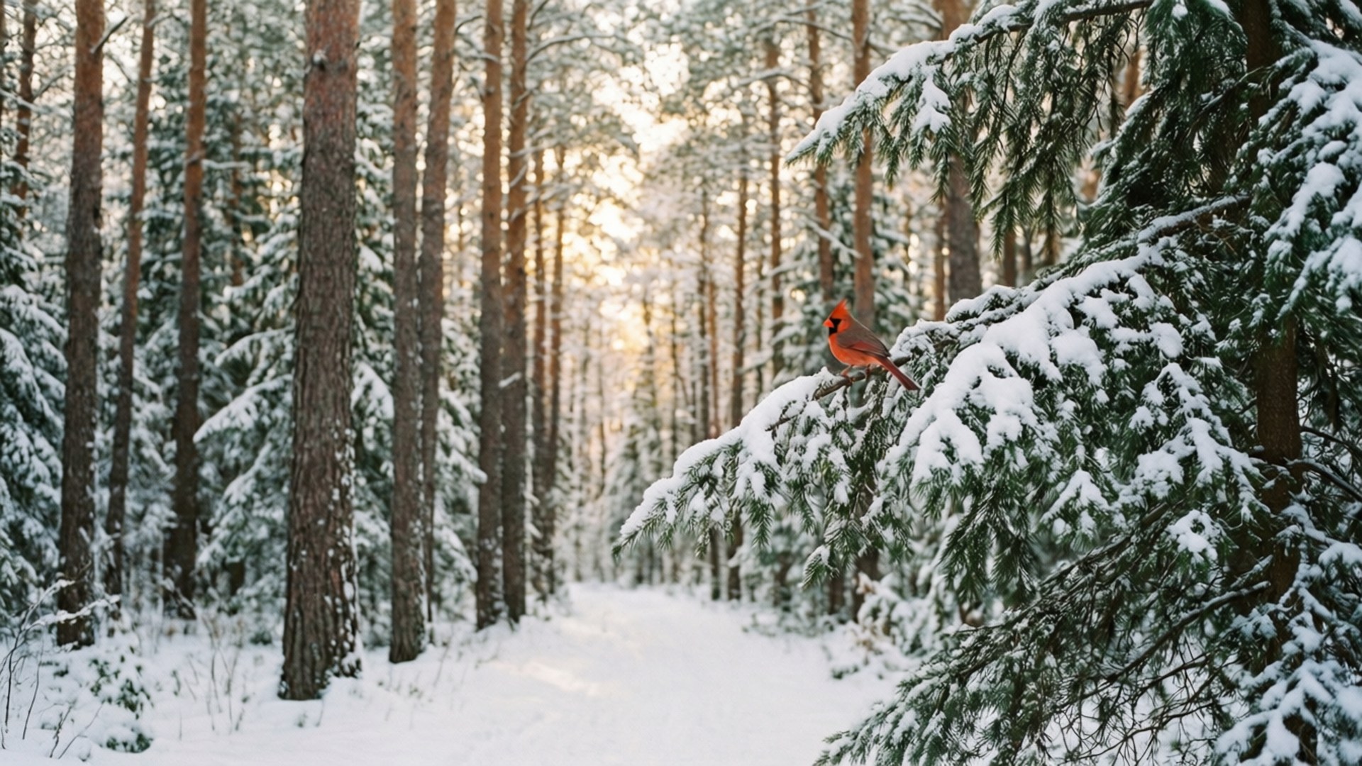 雪林紅雀 壁紙