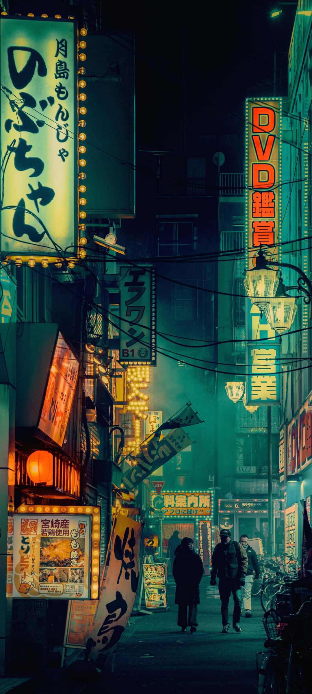 霓虹夜巷 壁紙