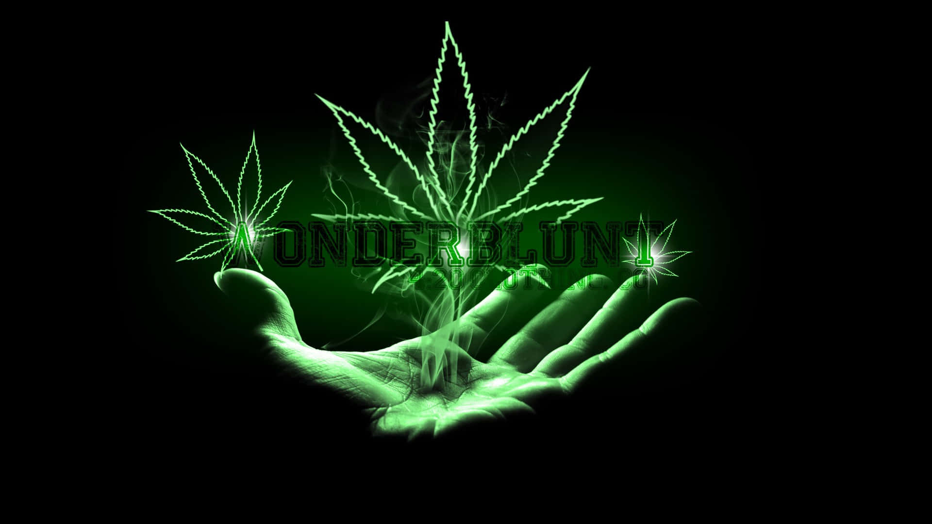 霓虹大麻艺术图片 壁紙