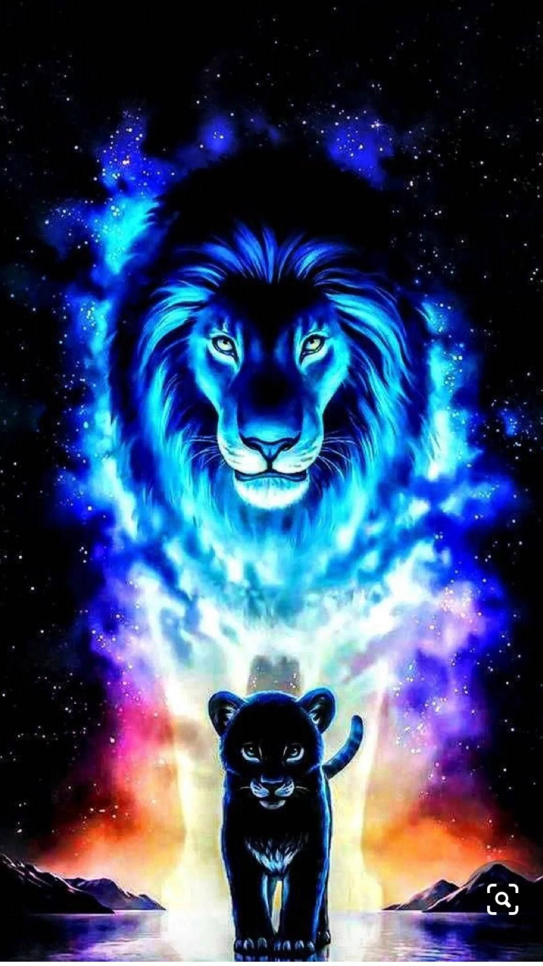 霓虹獅子星系 壁紙