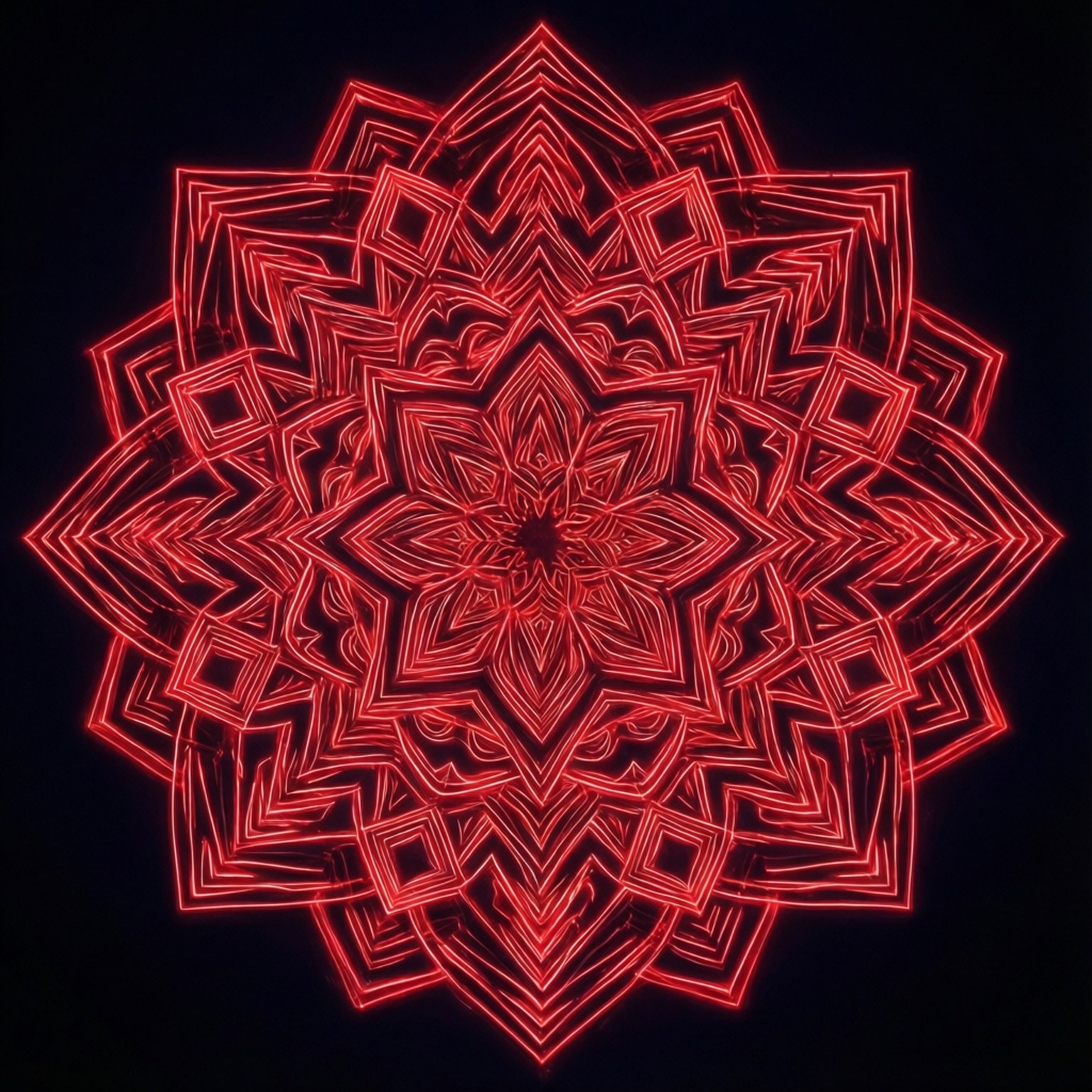 霓虹紅曼荼羅 壁紙