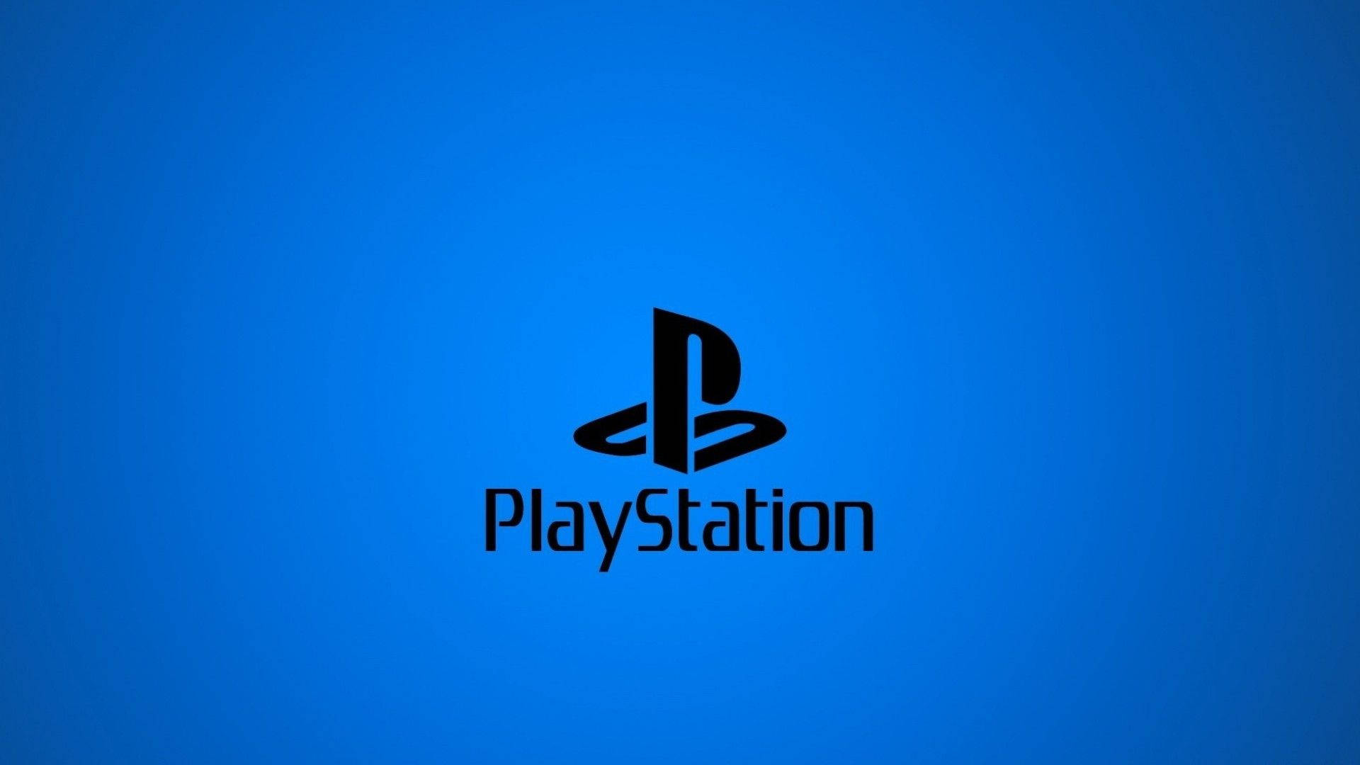 霓虹蓝PS4标志 壁紙