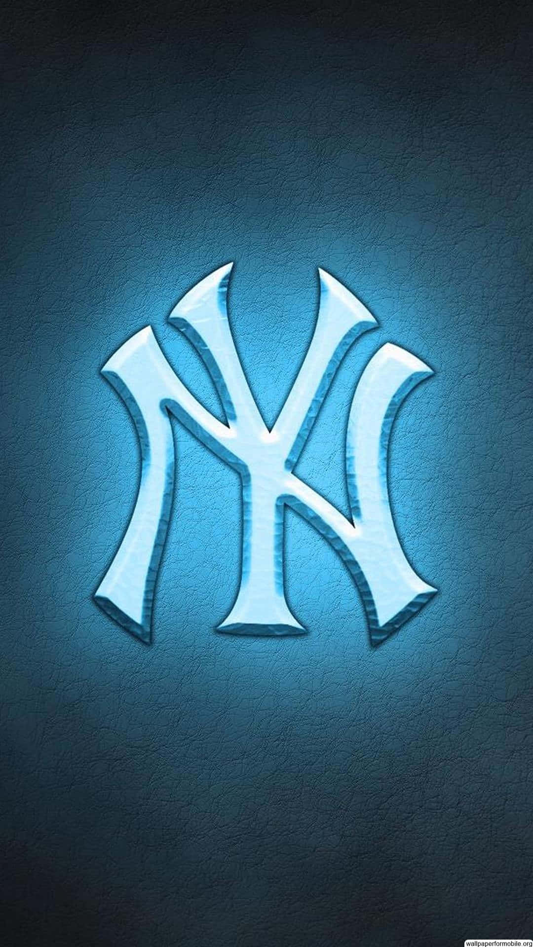霓虹藍紐約洋基iPhone桌布 壁紙
