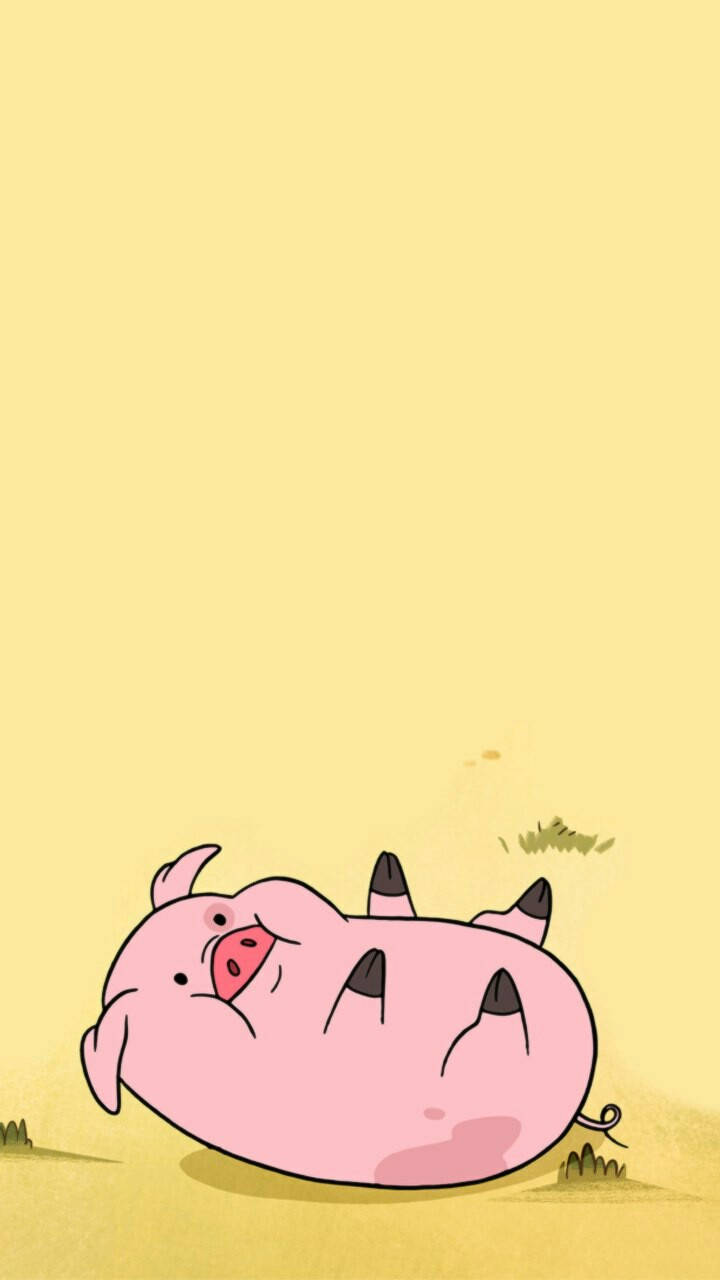 顛倒的 Waddles 壁紙