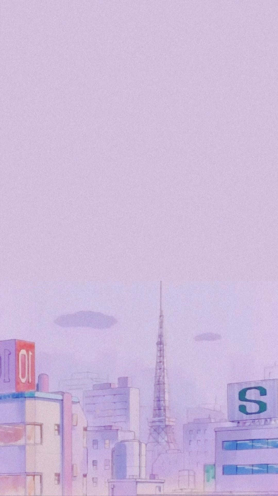 驚豔紫色動漫背景，提升桌布質感 壁紙