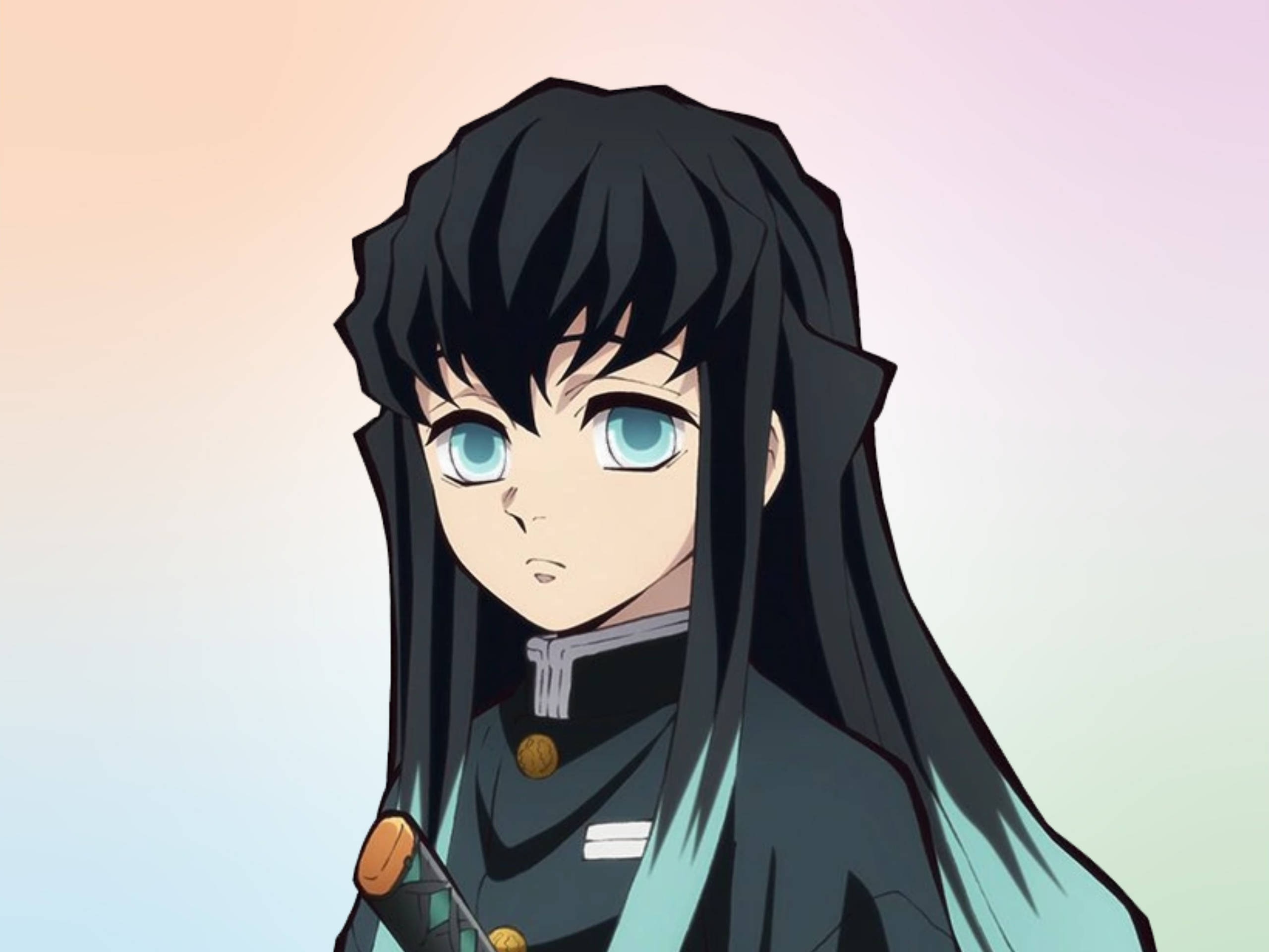 鬼灭之刃 柱 时透无一郎 粉彩风格 壁紙