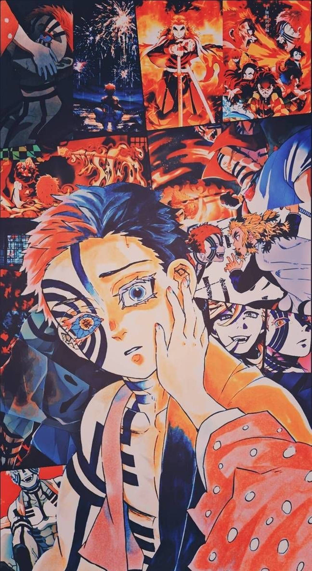 鬼灭之刃 猗窝座与狛治 素山 壁紙