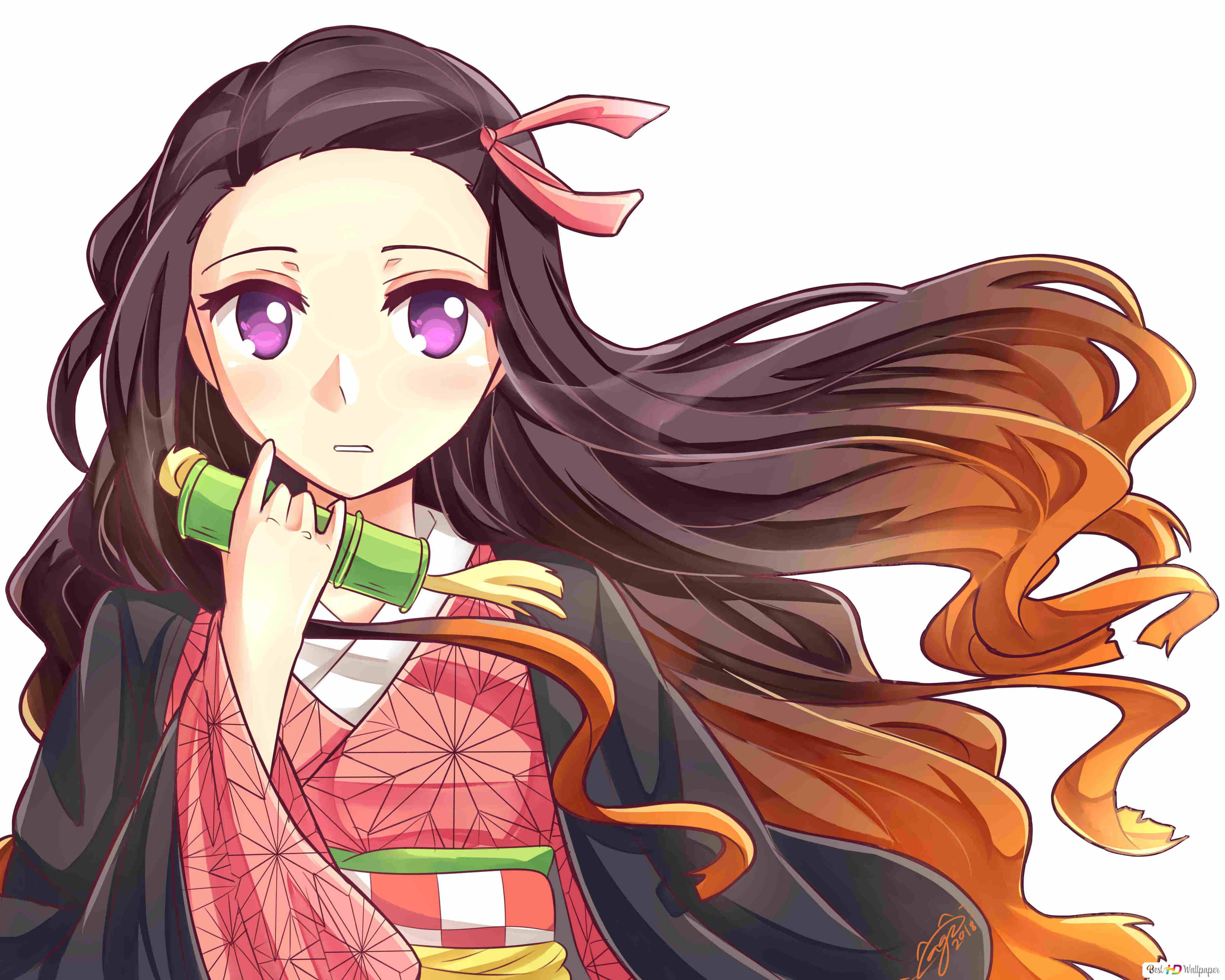 鬼灭之刃 祢豆子肖像 壁紙