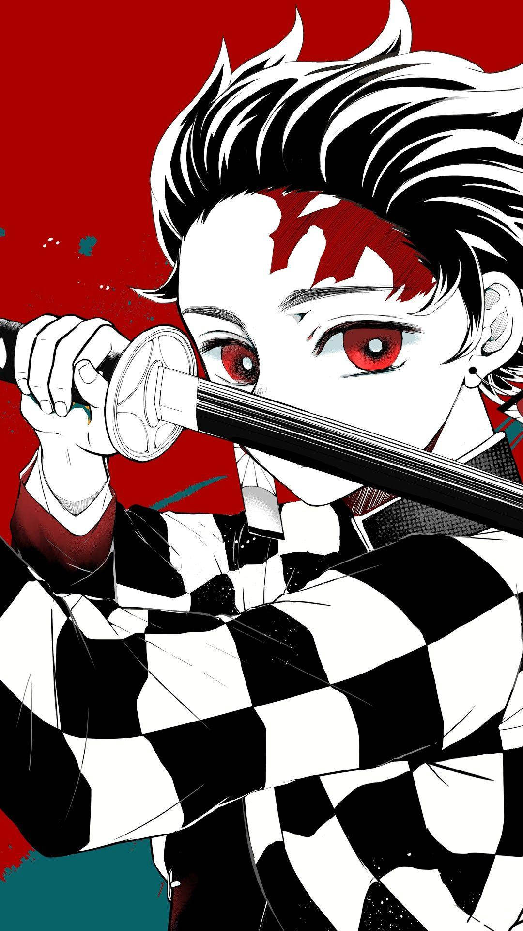 鬼灭之刃手机插画 炭治郎 壁紙