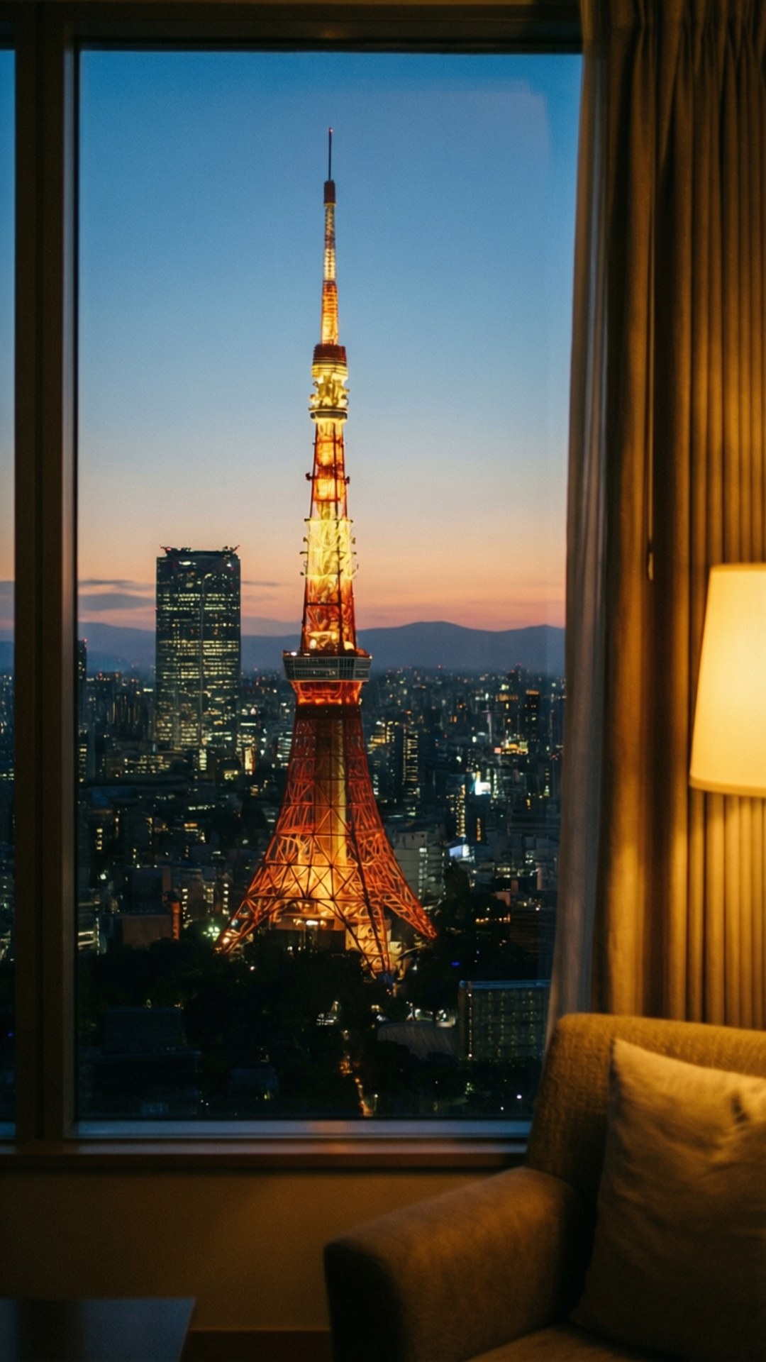 黃昏東京景致 壁紙