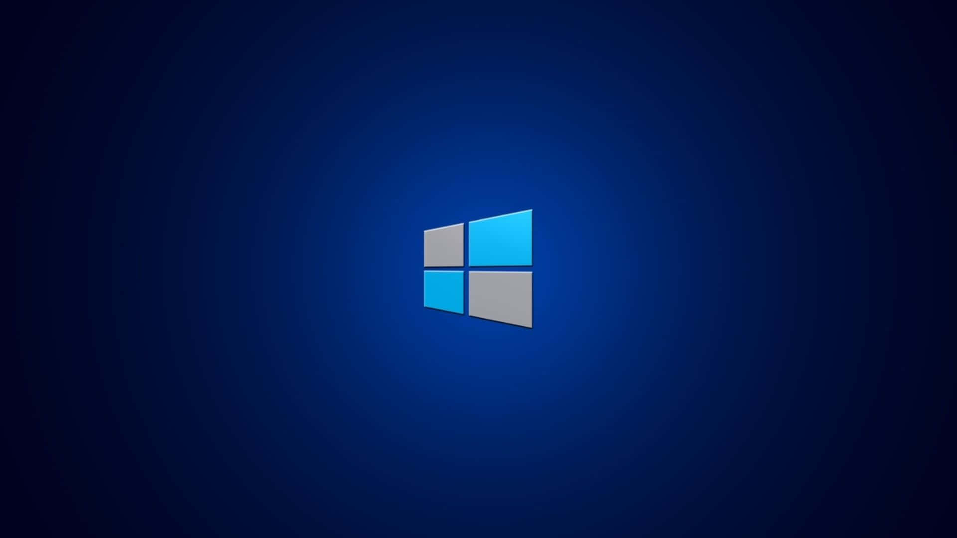 黑暗背景上的Windows标志 壁紙