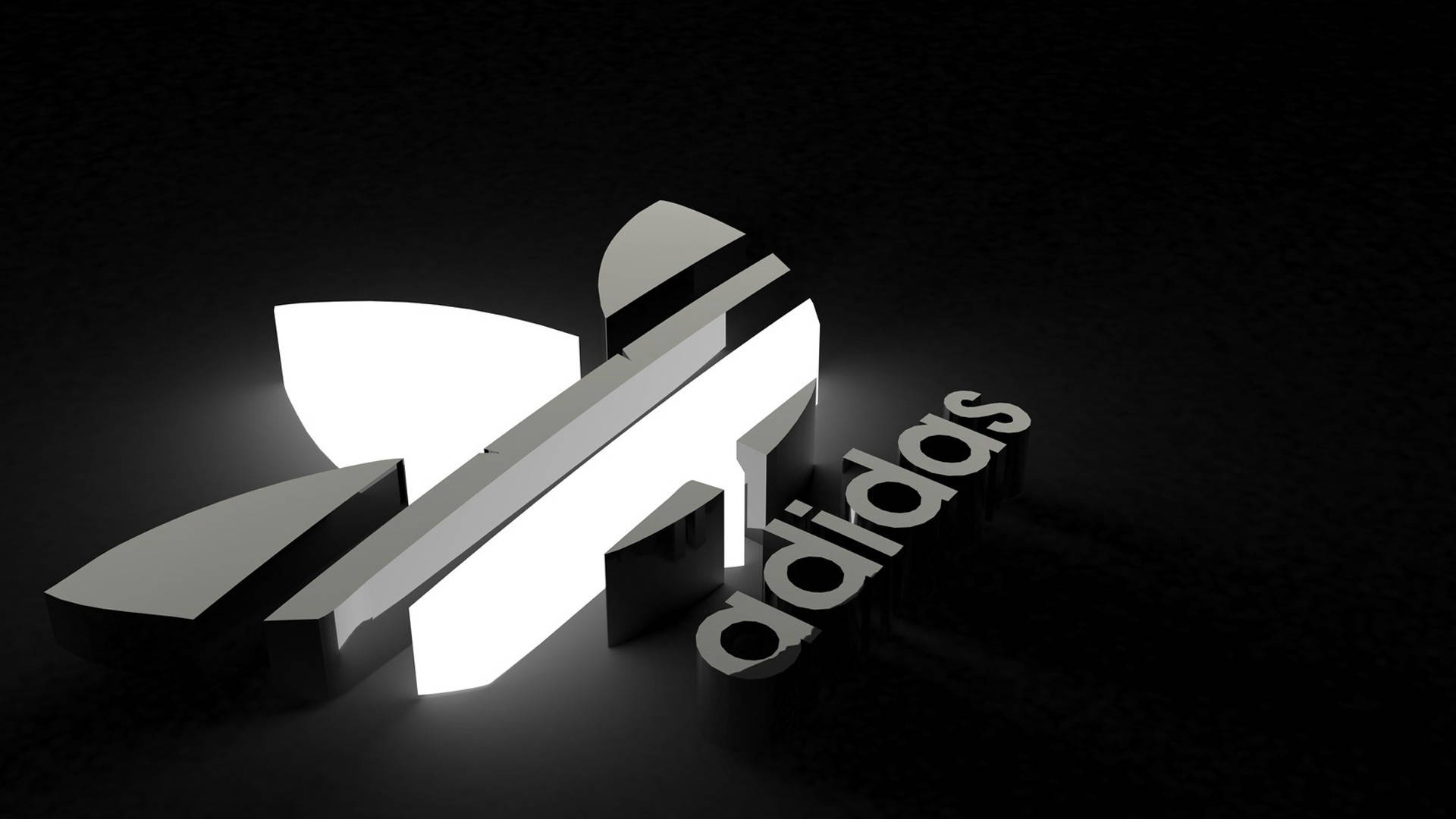 黑白Adidas品牌標誌 壁紙