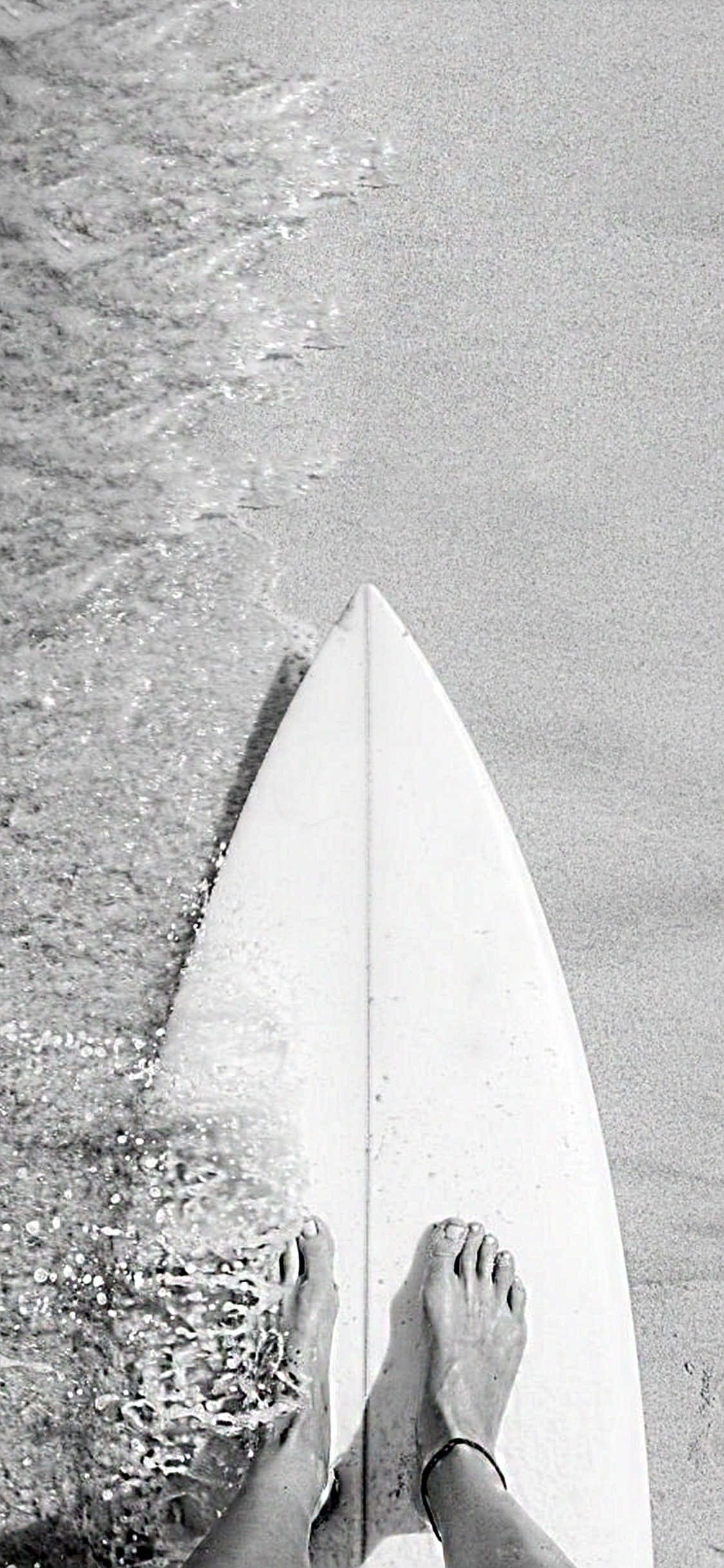 黑白衝浪板 壁紙