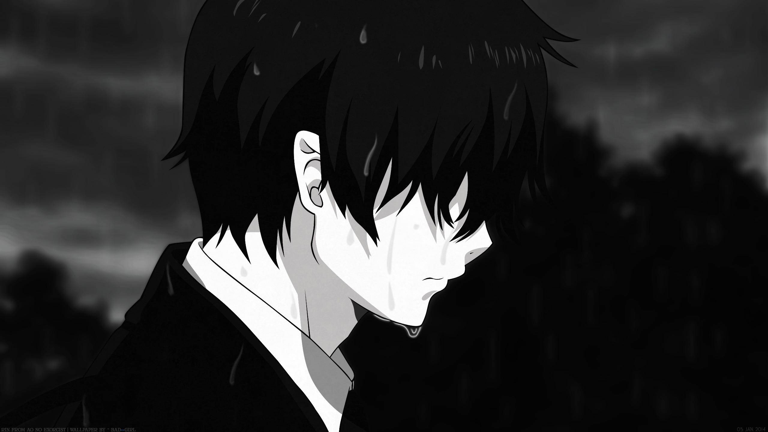 黑色動漫風格奧村燐 壁紙