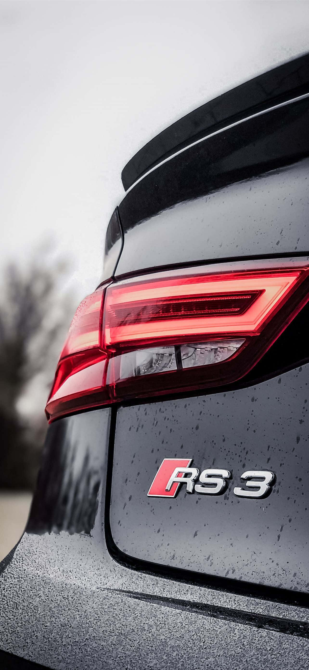 黑色Mercedes RS3尾燈 壁紙