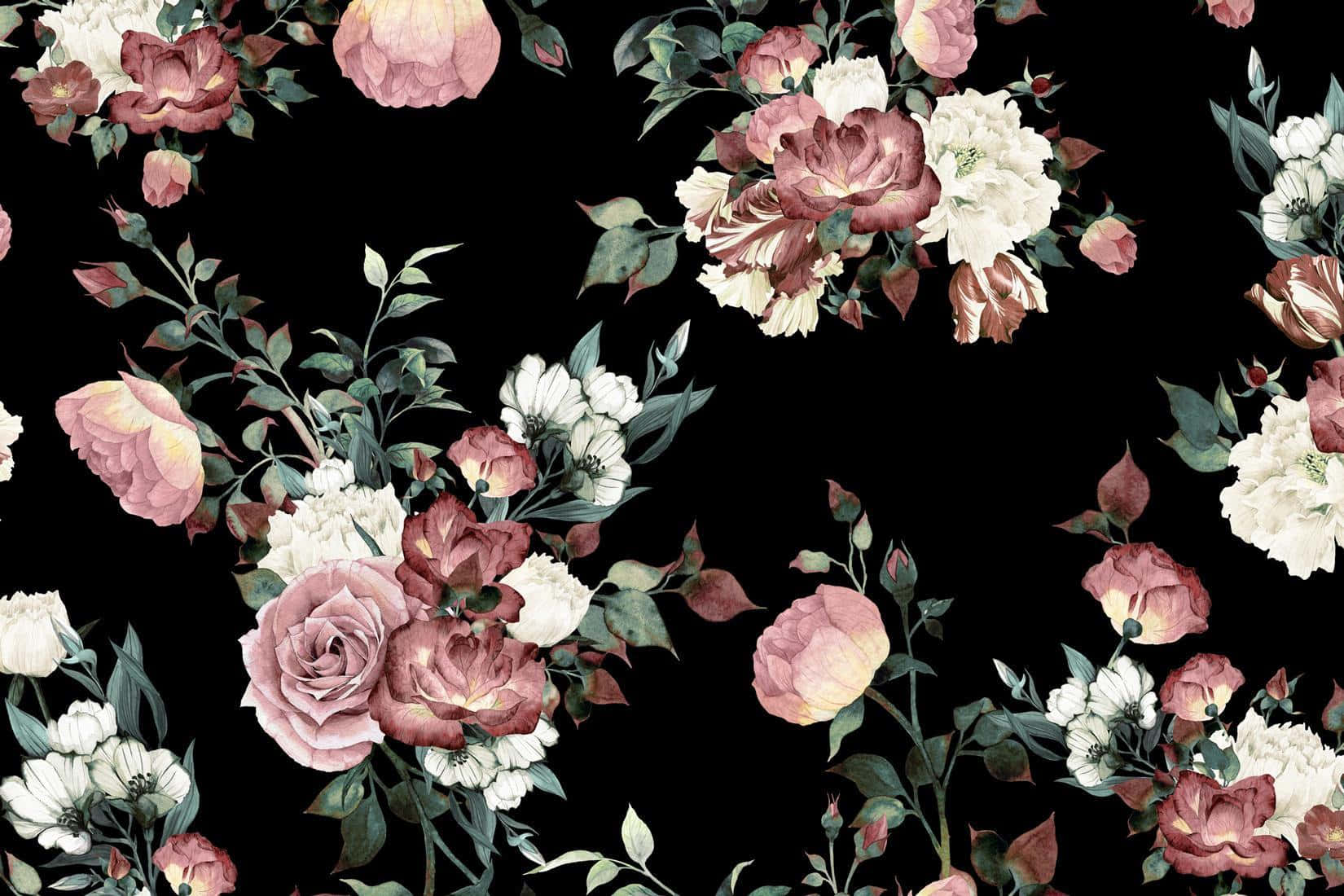 复古花卉 — 花朵 壁紙