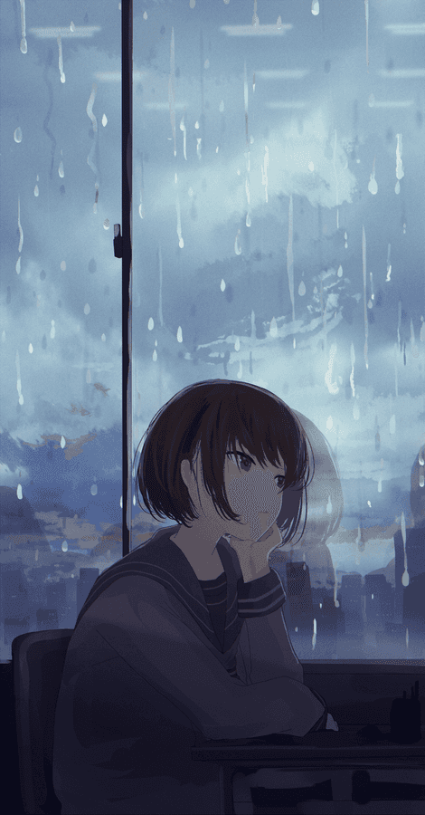悲傷動畫背景