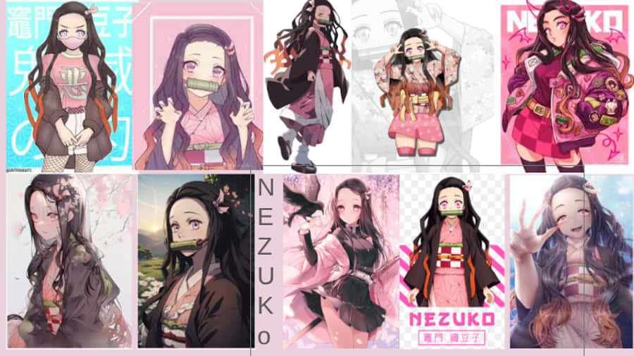 禰豆子，炭治郎，竈門，鬼，鬼滅之刃，動漫女孩，動漫