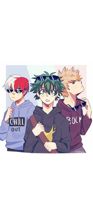 Deku X Todoroki X Bakugou — 银河 A08 壁紙