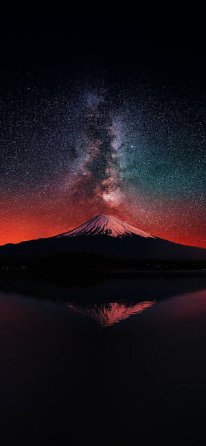 AMOLED 雪顶山脉壁纸