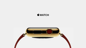 Apple Watch 金色表圈红色表冠壁纸 — Apple Watch 壁紙