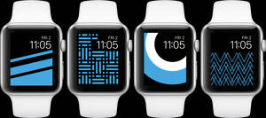 Apple Watch藍色主題介面桌布 — Apple Watch 壁紙